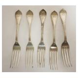 1082	STERLING SILVER FORKS, 7.0 TOZ