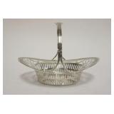 1088	STERLING SILVER RETICULATED HANDLED BASKET, 2.5 TOZ