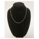 1101	14K ROPE CHAIN NECKLACE, 3.57 DWT, APPROXIMATELY 20 1/2 IN LONG