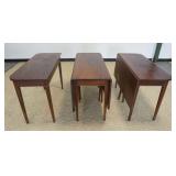 1159	ANTIQUE MAHOGANY 3 PART BANQUET TABLE, APPROXIMATELY 19 IN X 48 IN X 29 IN H, APPROXIMATELY 108