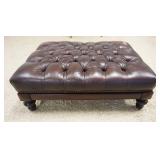 1170	TUFTED LEATHER OTTOMAN WITH STORAGE COMPARTMENT, APPROXIMATELY 41 IN X 30 IN X 15 IN H