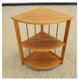 1189	DANISH CORNER SHELF, APPROXIMATELY 25 IN X 18 IN X 30 IN H