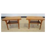 1190	PAIR OF DANISH STANDS, EACH APPROXIMATELY 30 IN X 18 IN X 20 IN H