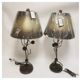 1220	PAIR OF CRESTVIEW METAL TABLE LAMPS, EACH APPROXIMATELY 52 I N HIGH