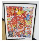 1152A	FRAMED LINCOLN CENTER POSTER, APPROXIMATELY 40 IN X 52 IN