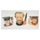 1015	ROYAL DOULTON CHARACTER TOBY JUGS, WILLIAM CLARK, THE ANTAGONIST COLLECTION CIVIL WAR, US GRANT