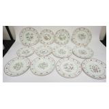 1026	JOHNSON BROS 12 DAYS OF CHRISTMAS PLATES, 8-10 1/4 IN PLATES, 4-8 3/4 IN PLATES