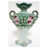 1061	NIPPON MORIAGE DOUBLE HANDLED VASE, APPROXIMATELY 9 IN HIGH
