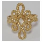 1100	14K LADIES RING, APPROXIMATE SIZE 8, 2.37 DWT