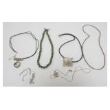 1105	6 ASSORTED LADIES NECKLACES, MOST MARKED SILVER/STERLING