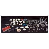 1149	LARGE COLLECTION OF SALTS, KNIFE RESTS, MINIATURE CRUETS AND SMALL TRAYS