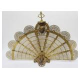 1175	BRASS PEACOCK SCREEN, APPROXIMATELY 36 IN X 25 IN H OPEN