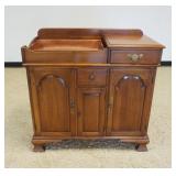 1223	PENNSYLVANIA HOUSE CHERRY DRY SINK WITH COPPER LINING HAVING 2 DRAWERS AND 3 PANELED DOORS, APP
