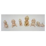 1026	GROUP OF BISQUE KEWPIE FIGURES, TALLEST APPROXIMATELY 5 1/2 IN HIGH
