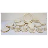 1032	LENOX *ETERNAL* CHINA, 33 PIECES, 6-10 3/4 IN PLATES, 3-6 1/2 IN PLATES, 6-7 1/2 IN BOWLS, 11-9