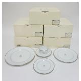 1036	HAVILAND *FLORENT PLATIN* DINNERWARE, 30 PIECES