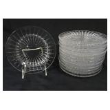 1055	VAL ST LAMBERT 12-8 IN PLATES W/GROUND & POLISHED BASES