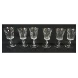 1057	6 BACCARAT CRYSTAL GOBLETS, APPROXIMATELY 7 IN HIGH