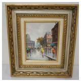 1078	ANTONIO DEVITY FRAMED OIL PAINTING ON CAVAS, APPROXIMATELY 15 IN X 17 IN OVERALL