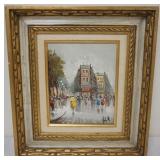 1079	ANTONIO DEVITY FRAMED OIL PAINTING ON CAVAS, APPROXIMATELY 15 IN X 17 IN OVERALL