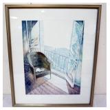 1087	FRAMED AND MATTED PRINT *LE REPOS* BY PETER EASTMAN, #132/200
