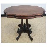 1098	WALNUT VICTORIAN PARLOR TABLE, APPROXIMATELY 32 IN X 24 IN X 29 IN H