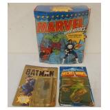 1146	MARVEL SUPER HEROS COLLECTORS CASE, DOCTOR OCTOPUS, PACK SEPERATED AND TOY BIZ BATMAN BOB