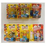 1148	THE SIMPSONS PLAYMATES TOY FIGURES, 6 UNOPENED BLISTER PACKS