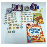 1173	THE SIMPSONS COLLECTIBLES INCLUDING POGS, COMIC BOOK & GUIDE, SALT & PEPPER SHAKERS, BURGER KIN