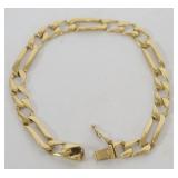 1213	14K GOLD LINK BRACELET, 7.12 DWT, APPROXIMATELY 7 IN L