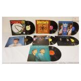 1257	GROUP OF VINTAGE ROCK ALBUMS