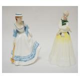 1012	ROYAL DOULTON FIGURES, SUMMERTIME, SPRINGTIME, EACH APPROXIMATELY 8 1/2 IN HIGH