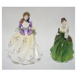 1013	ROYAL DOULTON FIGURES, SWEET LILAC, FLEUR, EACH APPROXIMATELY 9 IN HIGH