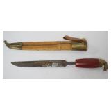 1049	DAGGER W/HORSE HEAD HANDLE, APPROXIMATELY 12 IN LONG