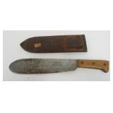 1058	US MC BOLO KNIFE W/SHEATH, APPROXIMATELY 16 1/2 IN LONG