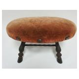 1088	ORNATE HEAVY CAST IRON VICTORIAN STOOL W/CAST IMAGE OF FACE & HOOF FEET, APPROXIMATELY 16 IN X 