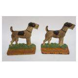 1089	CAST IRON SCOTTIE DOG BOOKENDS, APPROXIMATELY 6 IN X 3 IN X 6 IN HIGH