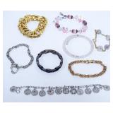 1171	8 LADIES BRACELETS INCLUDING MONET