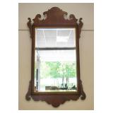 1203	STATTON CHIPPENDALE STYLE BEVELED EDGE MIRROR WITH GILT TRIM, APPROXIMATELY 29 IN X 50 IN H