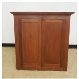 1269	ANTIQUE CHERRY 2 DOOR CABINET TOP HAND DOVETAILED CONSTRUCTION, APPROXIMATELY 41 IN X 12 IN X 4