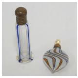 1012	BLOWN GLASS PERFUMES, LARGEST APPROXIMATELY 3 1/2 IN HIGH