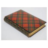 1034	SCOTTISH TARTANWARE COVERED BOOK *LORD OF THE ISLE* W/GILT EDGE PAGES, APPROXIMATELY 3 3/4 IN X