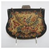 1060	PETIT POINT EVENING BAG, APPROXIMATELY 7 3/4 IN X 6 1/2 IN