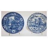 1093	HISTORICAL BLUE TRANSFER STAFFORDSHIRE PLATES, EACH APPROXIMATELY 8 IN