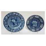1095	HISTORICAL BLUE TRANSFER STAFFORDSHIRE BOWLS INCLUDING CLEWS, LARGEST APPROXIMATELY 10 IN