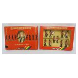 1104	BRITAINS US MARINE CORPS METAL MODEL IN BOX & SCOTTS GUARDS, APPROXIMATELY 11 IN X 8 IN X 2 IN 