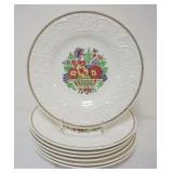 1116	WEDGWOOD PATRICIAN 7-10 3/4 IN DINNER PLATES
