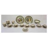 1136	GROUP OF ASSORTED ADAMS ENGLISH IRONSTONE *CRIES OF LONDON* INCLUDING 10 IN PLATTER, CUPS & SAU