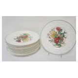 1139	BOGNOR WEDGWOOD PATRICIAN PLATES, 13-10 1/2 IN