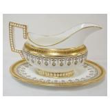 1145	CAULDON GRAVY W/UNDERPLATE, APPROXIMATELY 7 IN X 6 IN X 5 IN HIGH